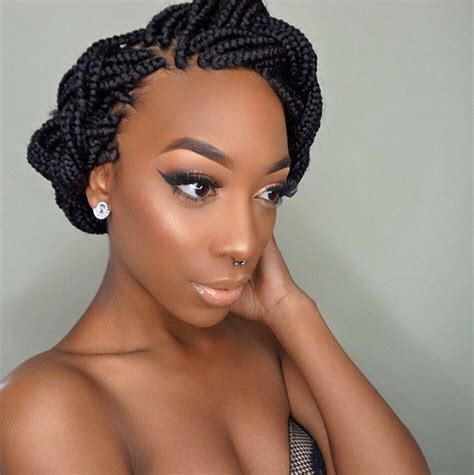 braided updos hairstyles|elegant box braid updo styles.